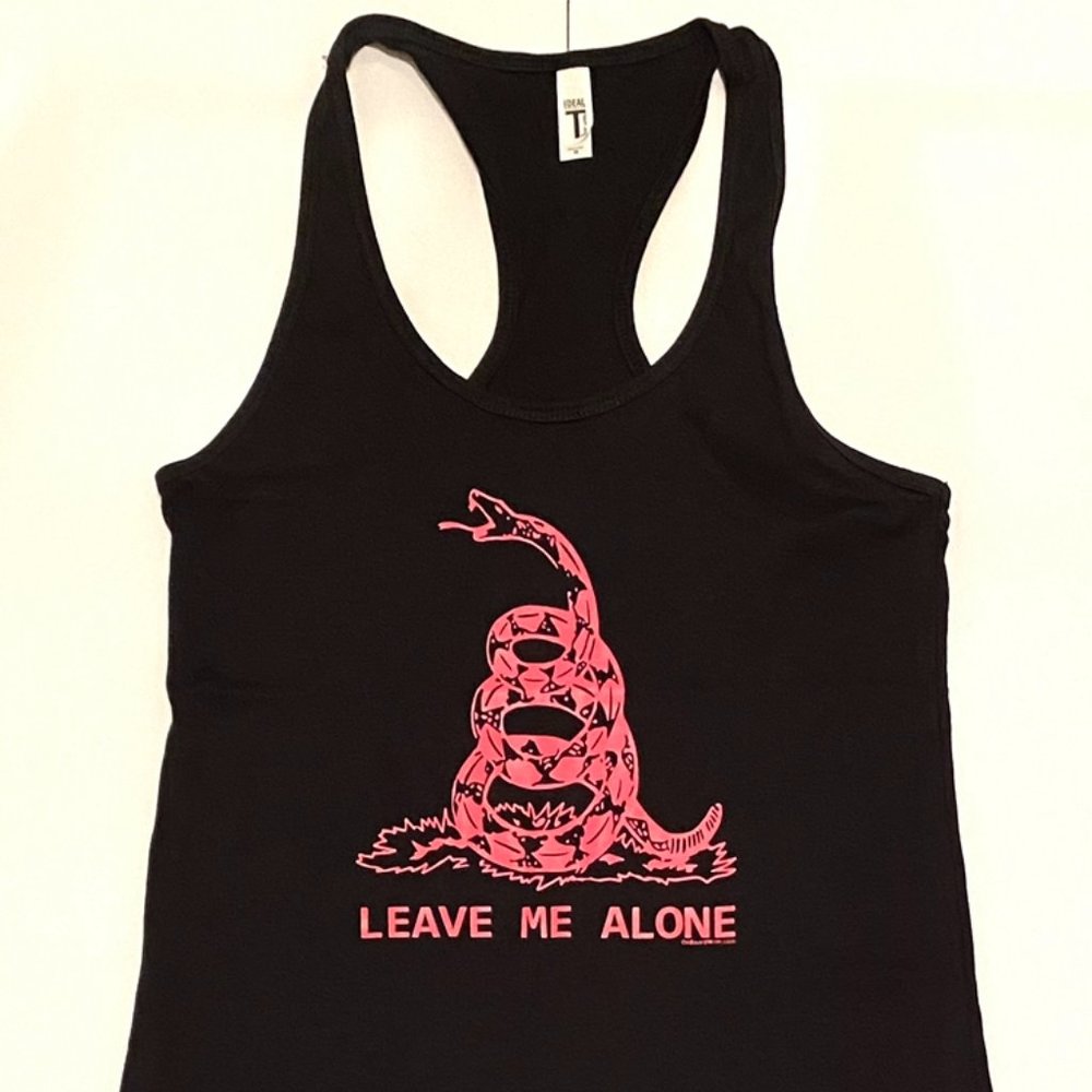 Leave Me Alone - Gadsden - Don't Tread On Me Quality Women's Racerback Tank Top